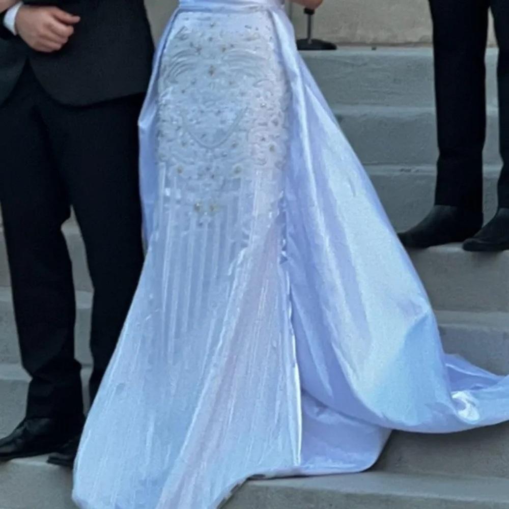 Elegant White Evening Gown